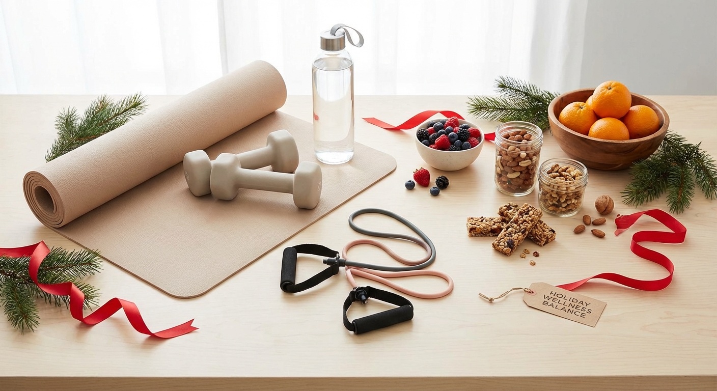 Motivated gym members ready for a holiday workout