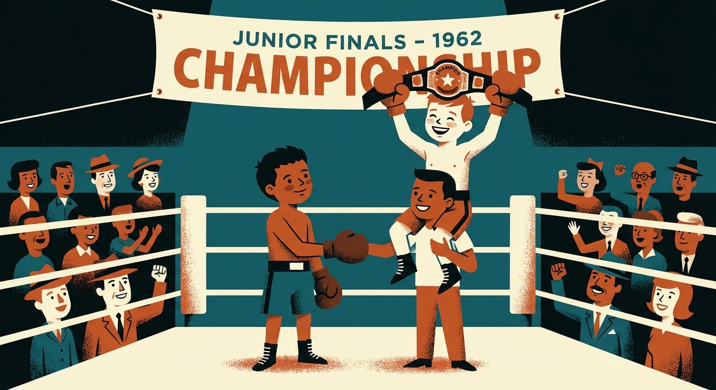 Junior boxers at tournament finals